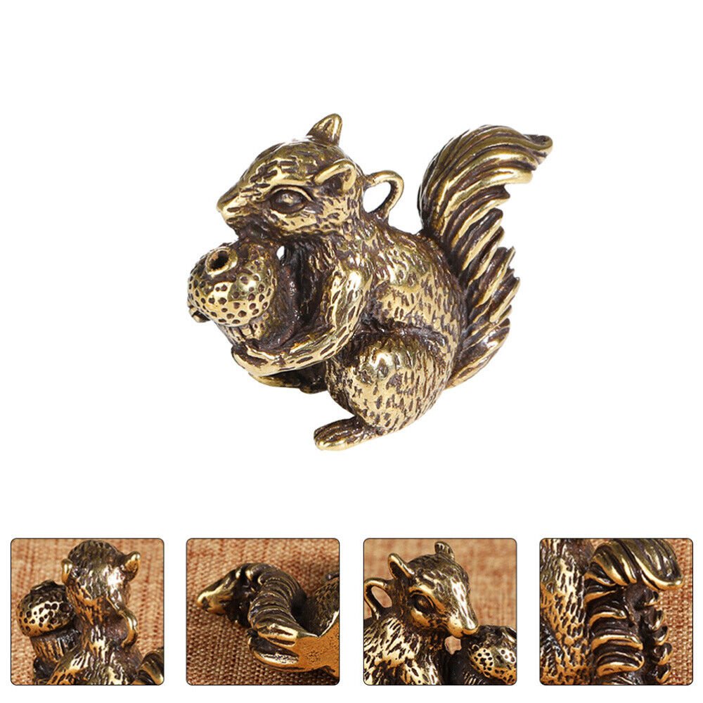 Creative Incense Burner Mini Animal Figurines Key Chain Squirrel Shape Censer