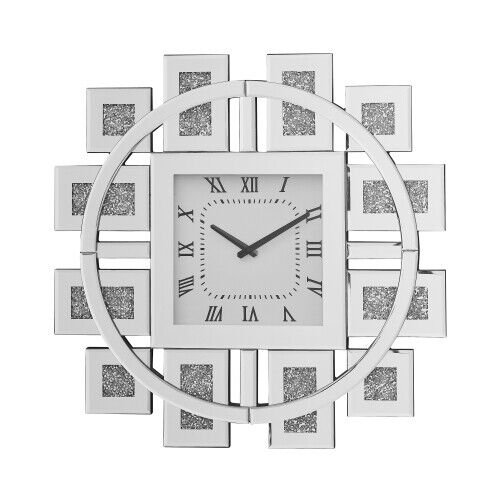 Crystal Crush Diamond Wall Clock with Bling Diamond Wall Decoration Home Decor