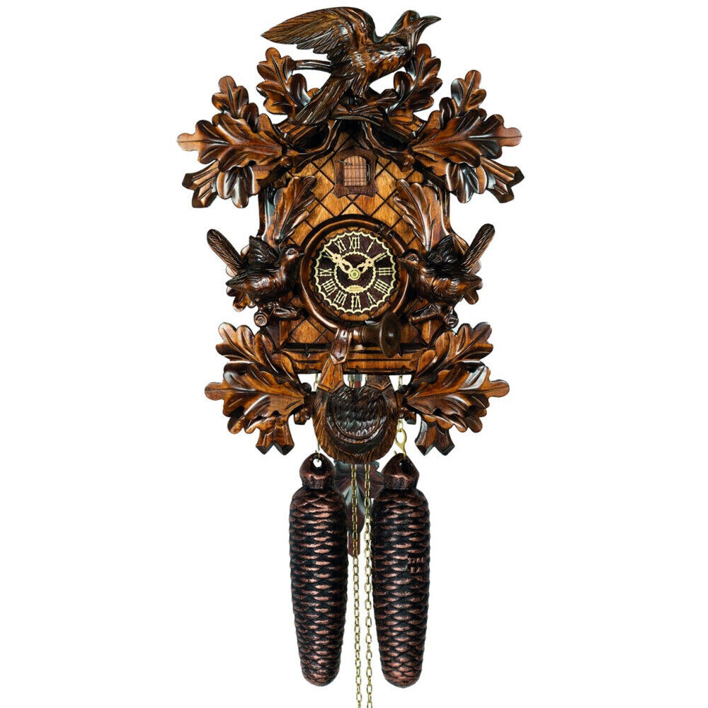 cuckoo clock black forest 8 day original german Black Forest hand carved
