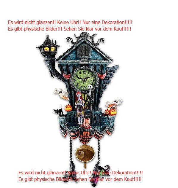 Cuckoo Wall Clock Halloween Wall Clock Christmas Wall Watch Halloween Ornaments/