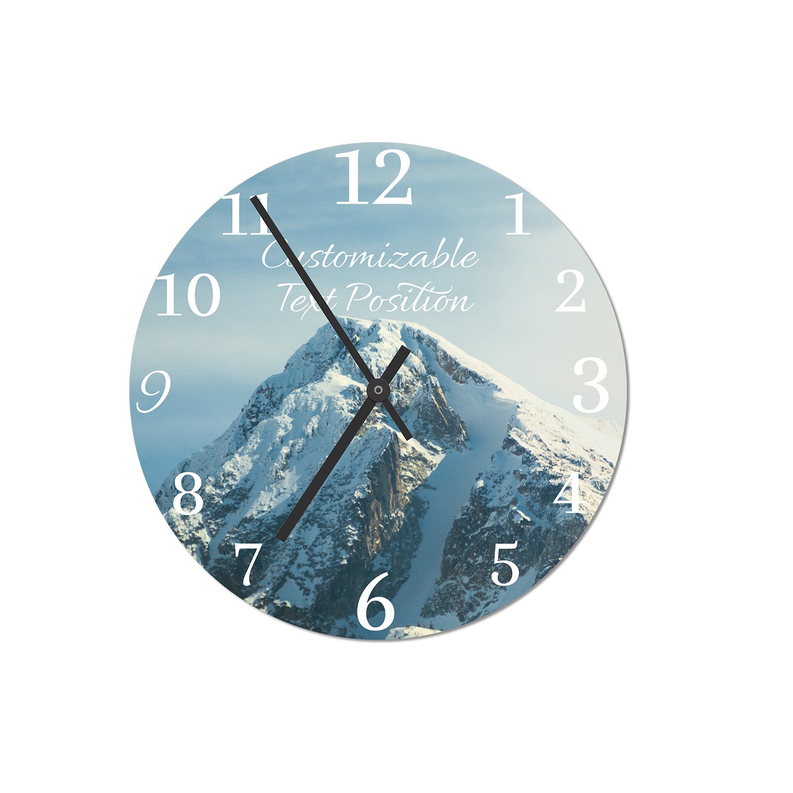 Custom Texts Personalized hanging wall Clock family Garden House Decoration Gift