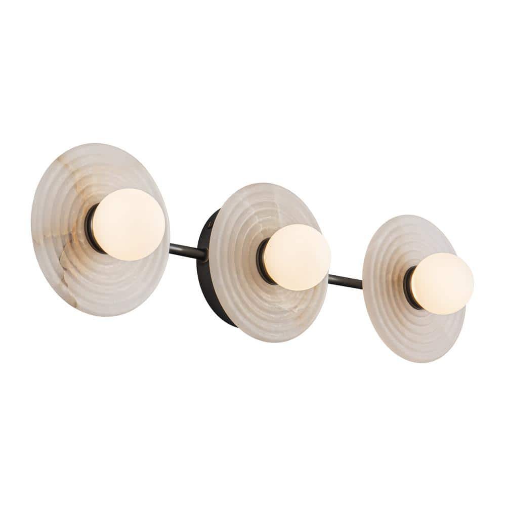Dahlia 22-in 1 Light 11-Watt Urban Bronze/Alabaster Integrated LED Vanity Light