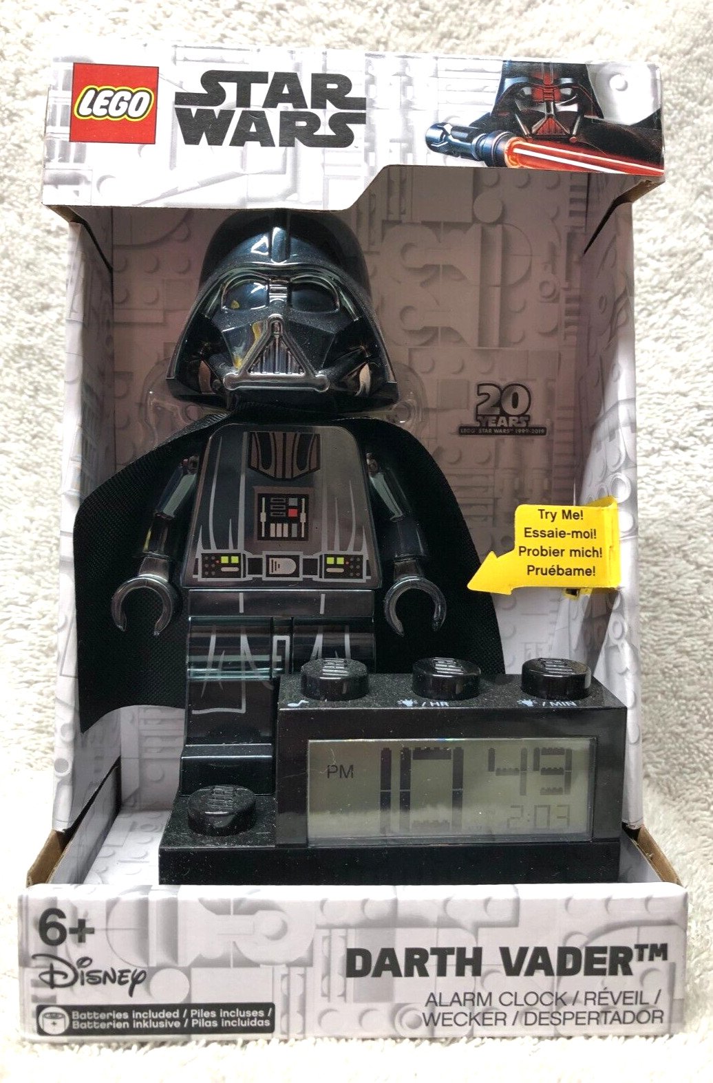 DARTH VADER ALARM CLOCK legos NEW minifigure 9004216 20 years of star wars lego