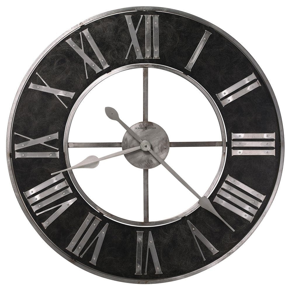 Dearborn Black Wall Clock