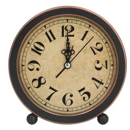 Desk Clock, Table Clock Easy Identification Silent Desk Clock, Table Clock Easy Identification Silent Ticking for Bedroom for School for Office image