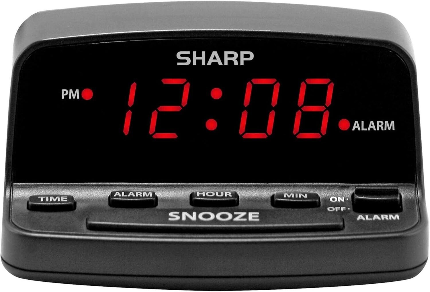 Digital Alarm Clock with Keyboard Style Controls, Battery Back-Up, Easy to Use