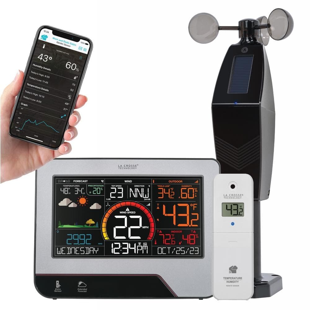 Digital Color Wi-Fi Professional Wind and Weather Center with Remote Monitoring