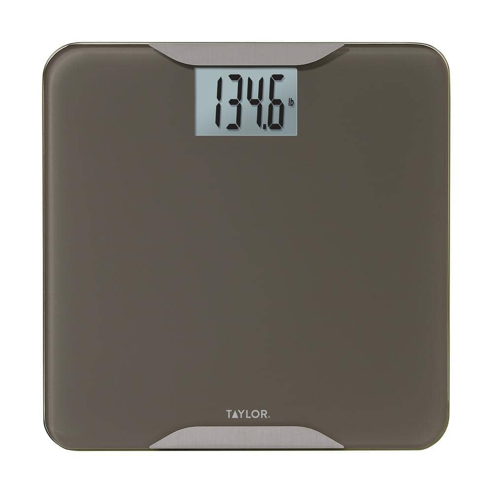 Digital Glass Bath Scale in Beige