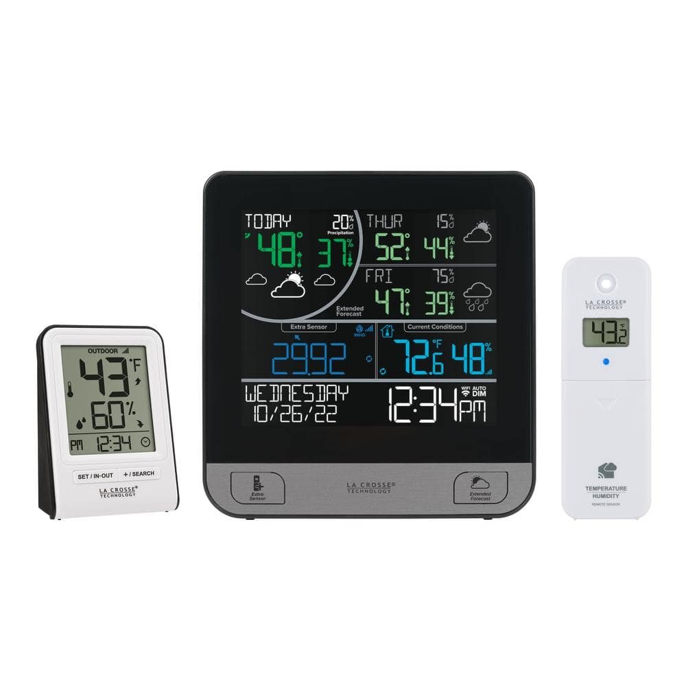 Digital Wireless Wi-Fi Weather Station with 3-Day Forecasting and Bonus Display