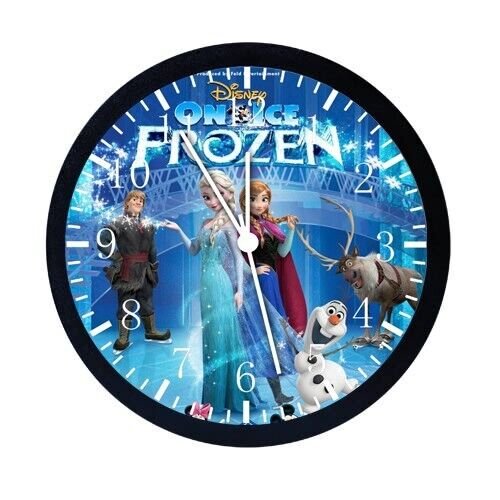 Disney Frozen Wall Clock 12" Large Personalized option with adding names E08