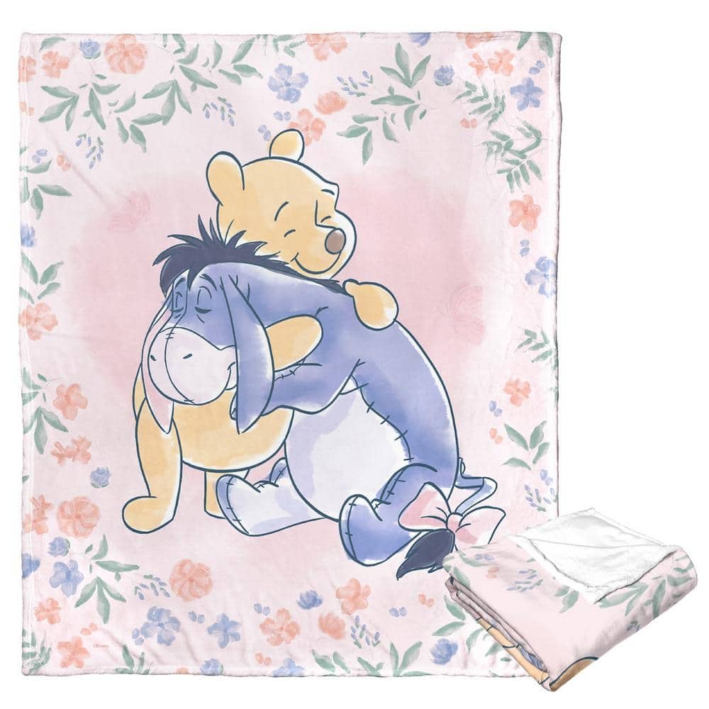 Disney Winne The Pooh Sweet Hugs Silk Touch Multi-Colored Throw Blanket