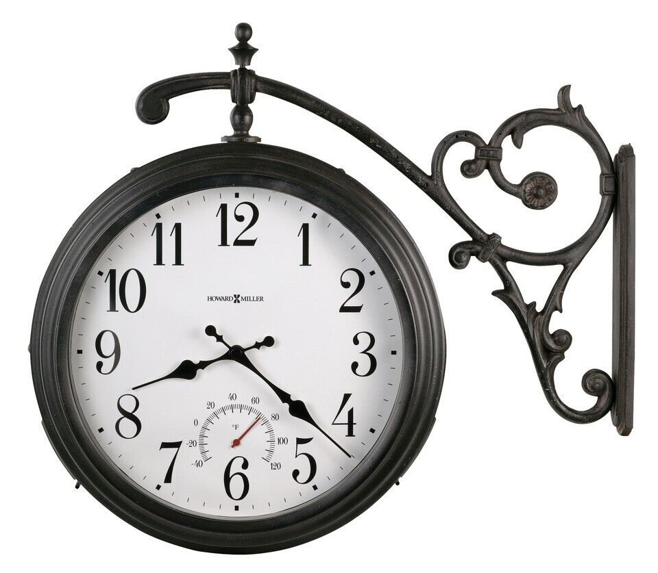 DOUBLE-SIDED WALL CLOCK 625-358: "LUIS" HOWARD MILLER WALL CLOCK 625358