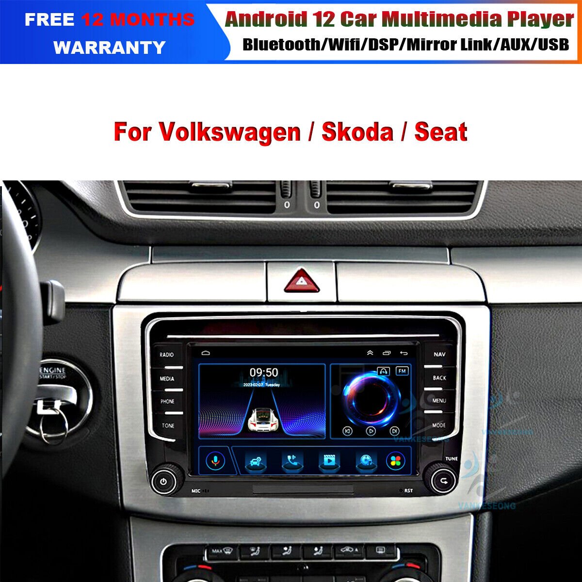 Double DIN DAB + car radio GPS navigation for VW Amarok Beetle Bora Jetta Golf MK5