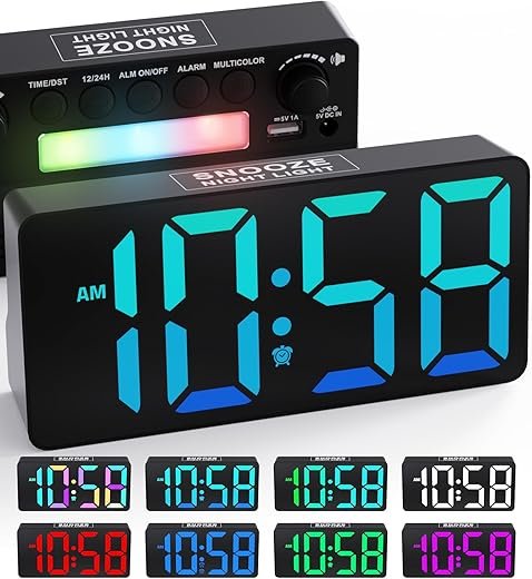 Best 7 Color Change Led Digital Desk Alarm Clocks