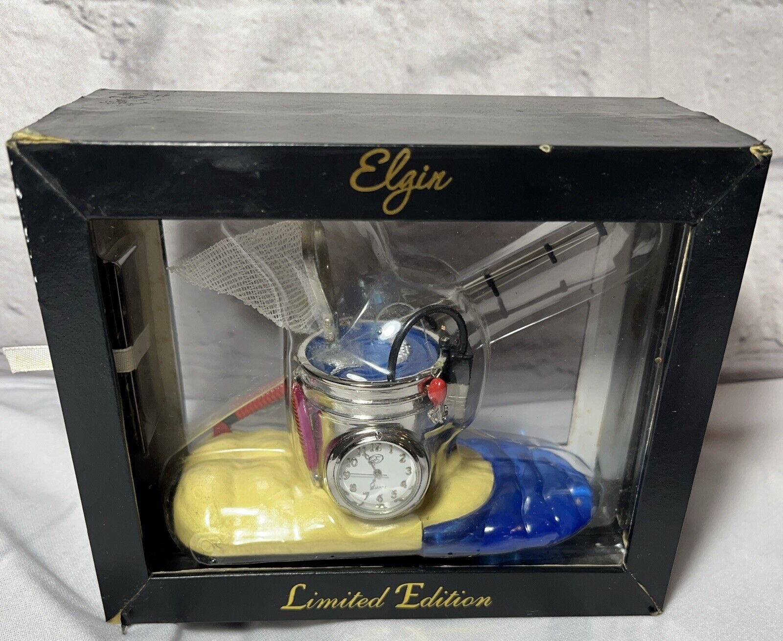 ELGIN Themed Novelty Mini Desk Clock Limited Edition New In Box