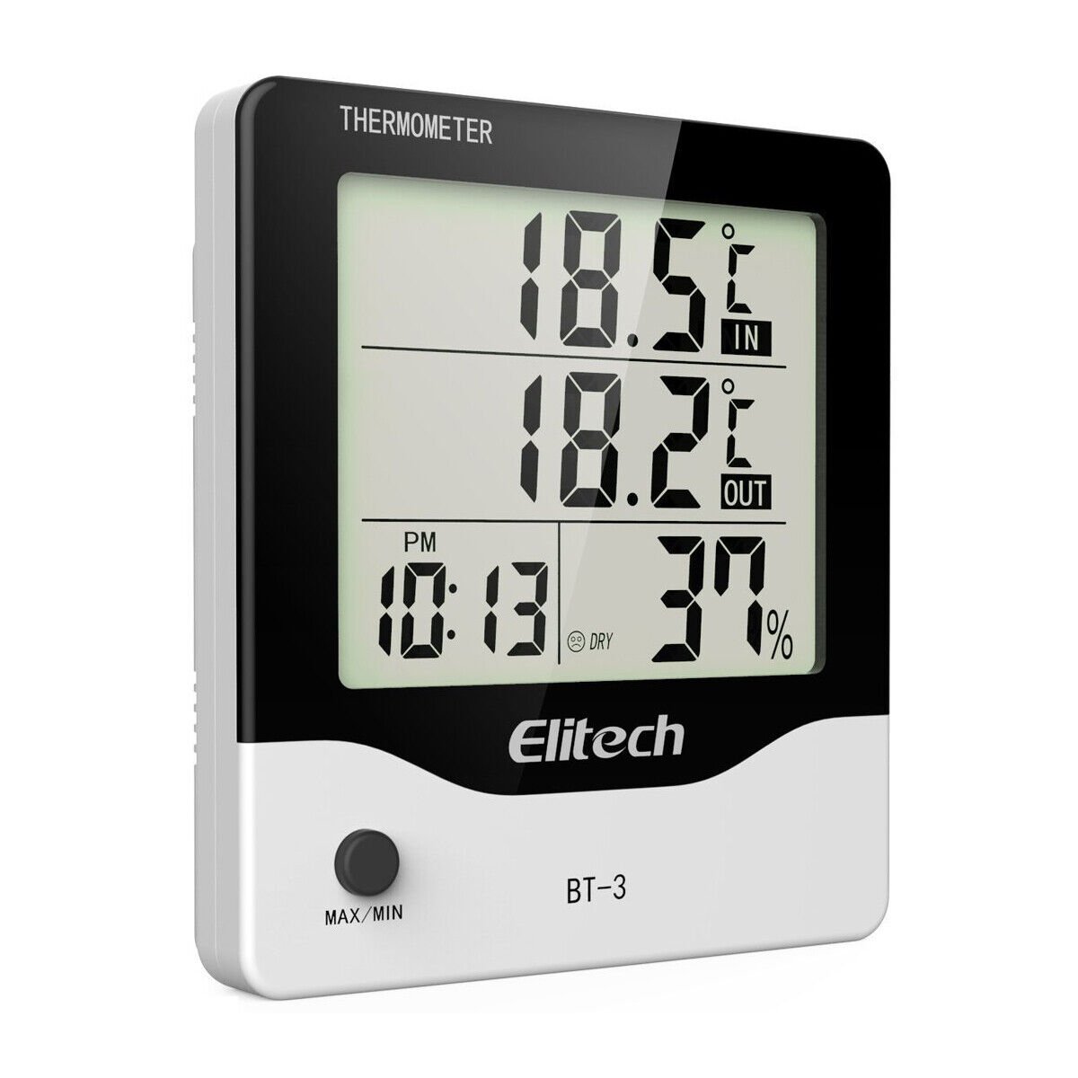 Elitech BT3 Indoor Thermometer Hygrometer Humidity Temperature Meter LCD Digital