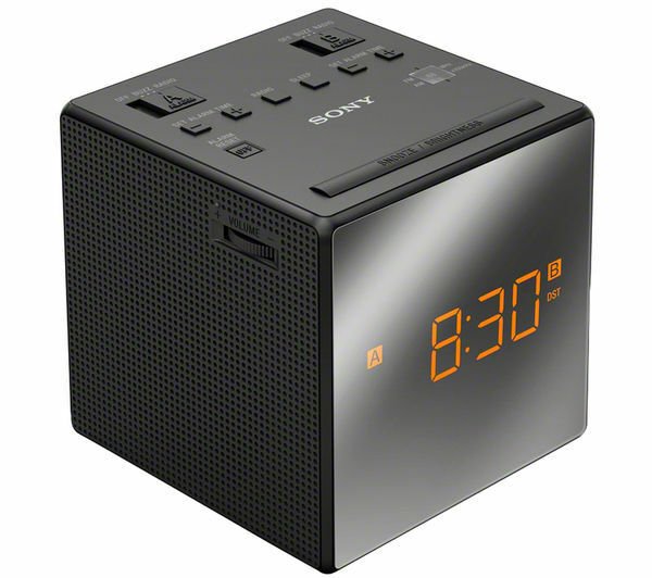 ESSENTIAL SONY ICF-C1T (DUAL-ALARM) AM/FM CLOCK RADIO w/LED DISPLAY - BLACK