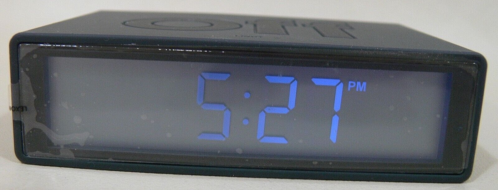 EUC LEXON FLIP DesignWright Digital LED Alarm Clock w/Batteries Lighted/Touch