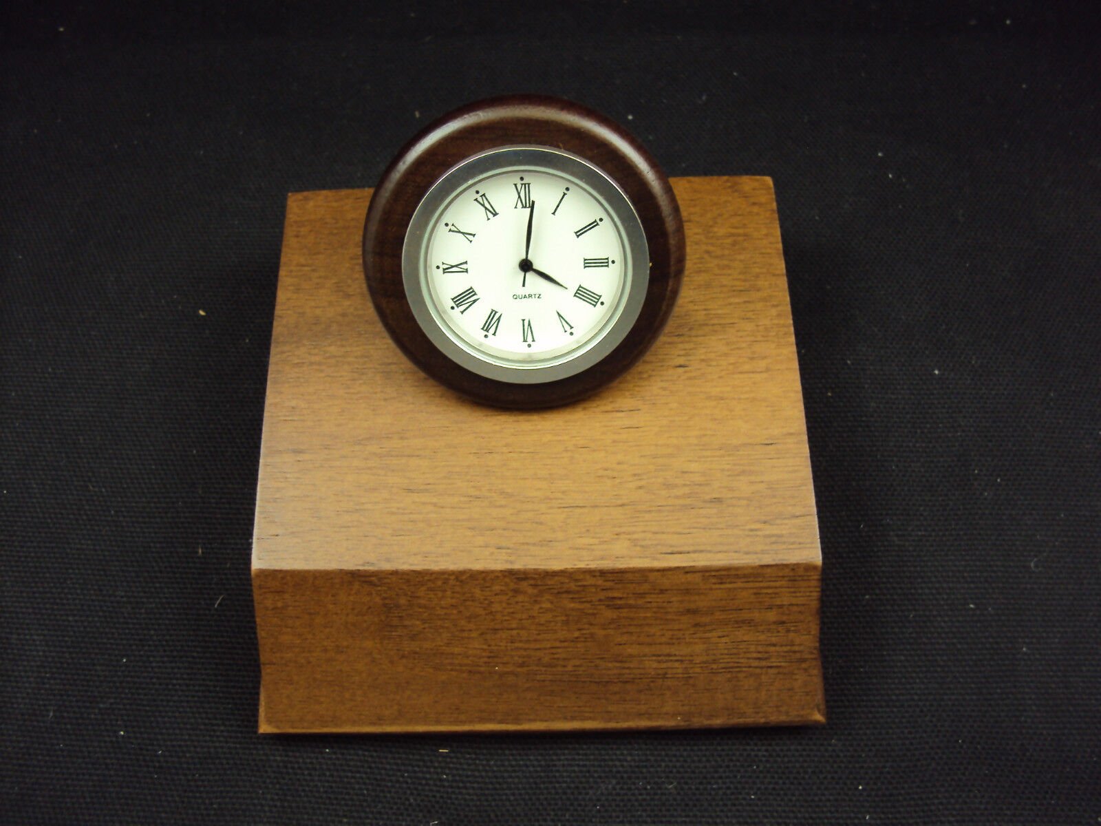 Executive Nested Desk Clock ~ Woodessen ~ Solid Walnut, Free USA Shipping!!