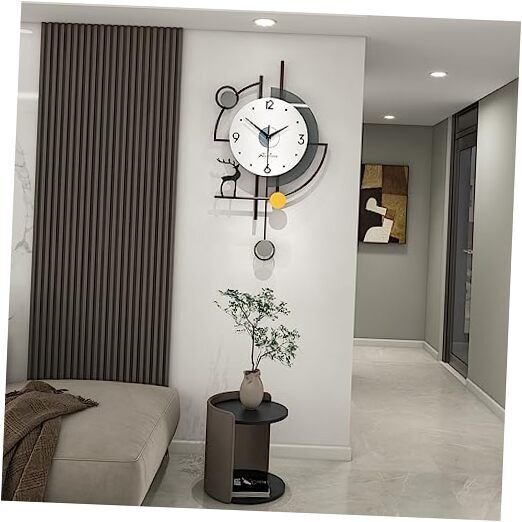 Extra Large Wall Clock for Living Room Decor Modern Wall Clocks 19*32 in
