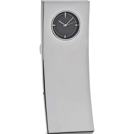 Fashion Silver-Tone Rectangle Desk Clock (5 X 2) Made In China gm16874