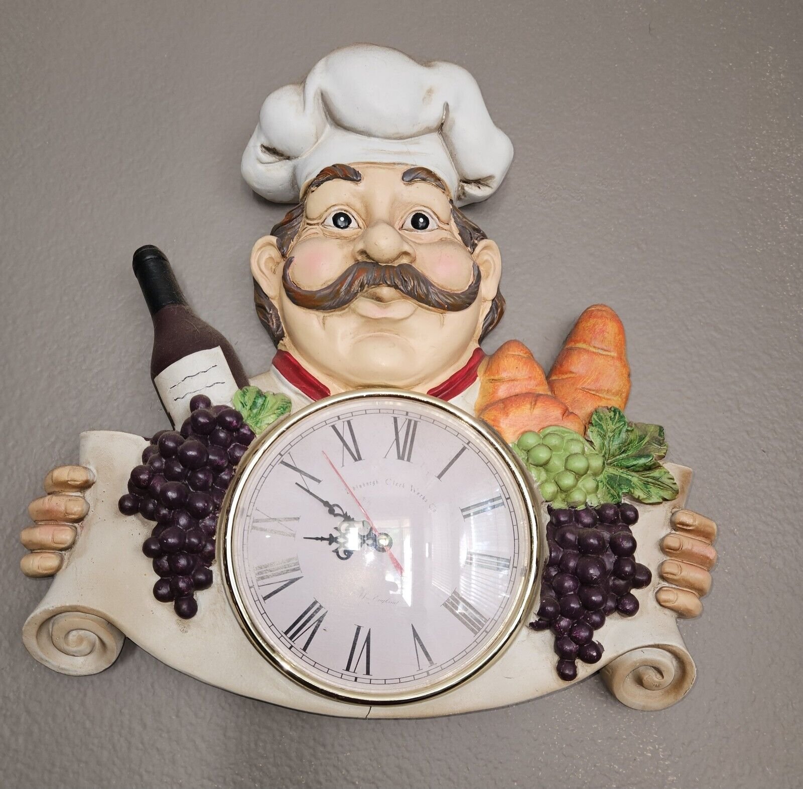 Fat Chef Clock by Lindbergh Clock Works