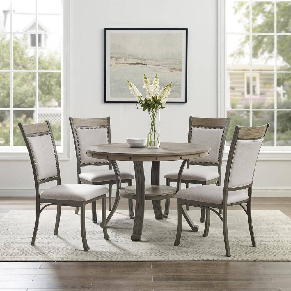 Fergus Pewter 5-piece Dining Group