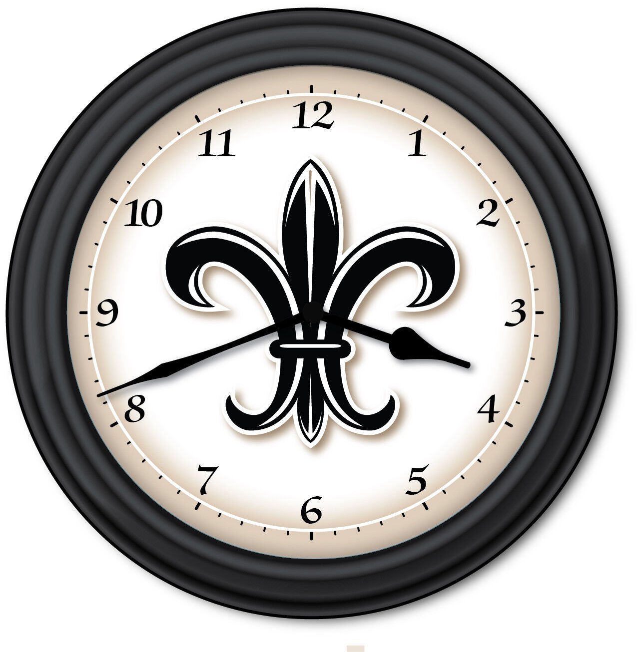 Fleur-de-lis Wall Clock - Kitchen Home French Decor France New Orleans - GIFT