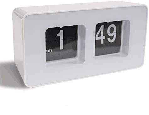 Flip Clock Classic Vintage Clock Digital Flip Down Clock Digital Number Alarm...
