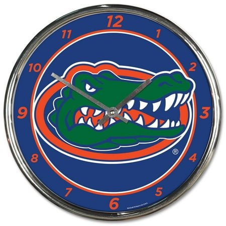 Florida Gators NCAA Chrome Plated Clock - Team Color
