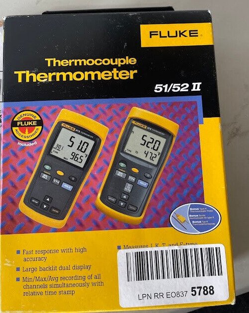 Fluke 52-II 60HZ Dual Input Digital Thermometer