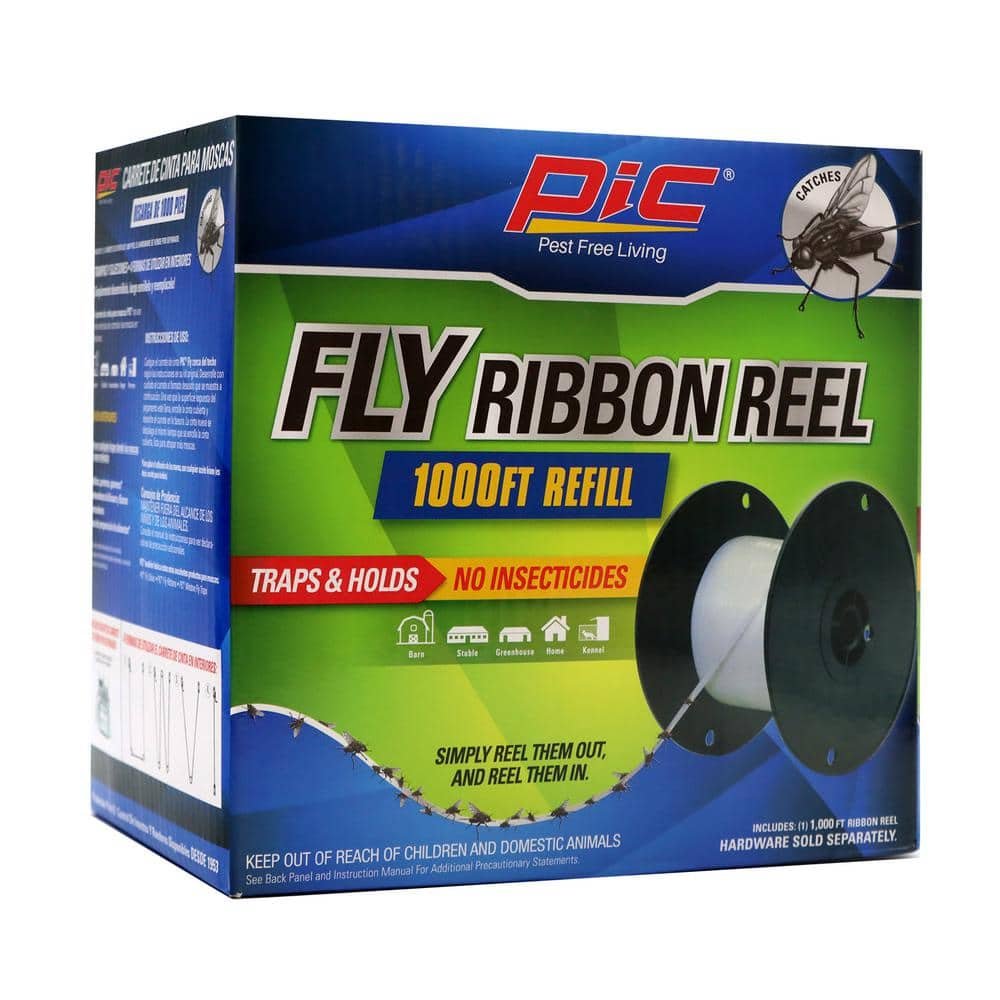 Fly Ribbon Line Trap Refill,1000 ft., Fly Reel Sticky Tape Trap, Indoor...