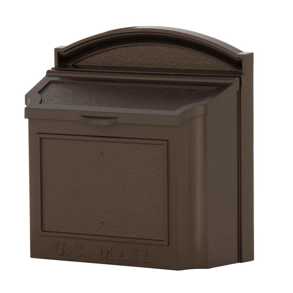 French Bronze Wall Mailbox
