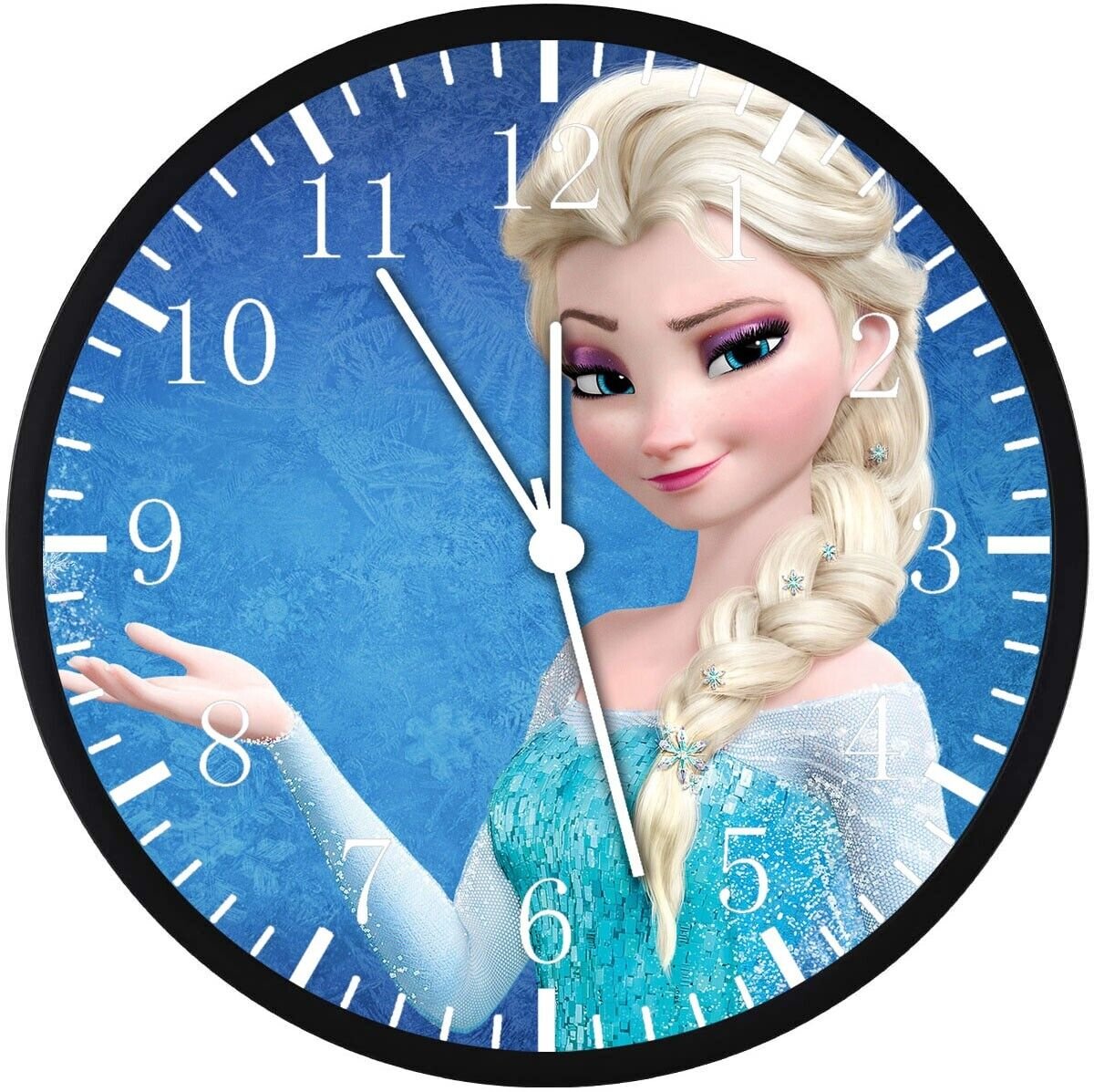 Frozen Elsa Wall Clock 12" Large Personalized option with adding names A471