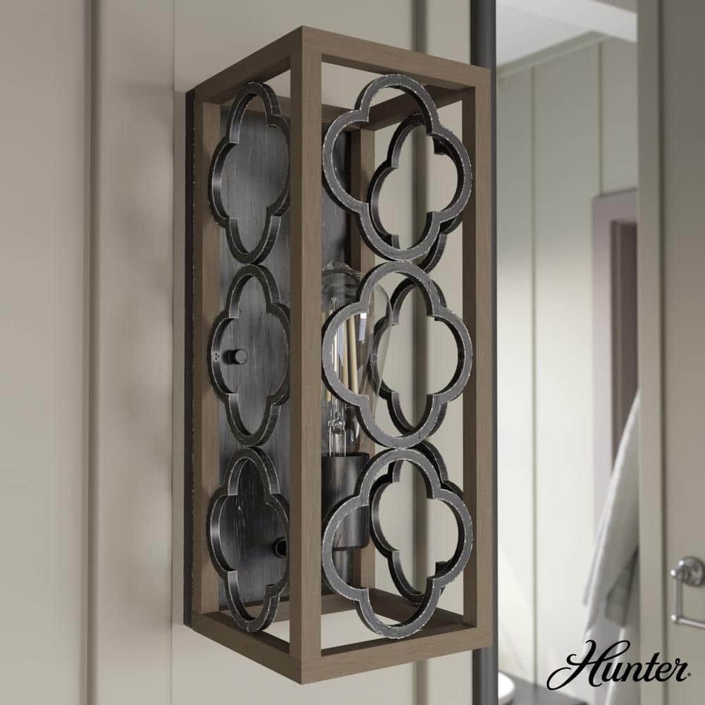 Gablecrest 1 Light French Oak Wall Sconce Bathroom Light