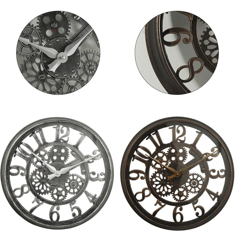 Garden Wall Clock Home Decor Clock Plastic Material Robust Weatherproof