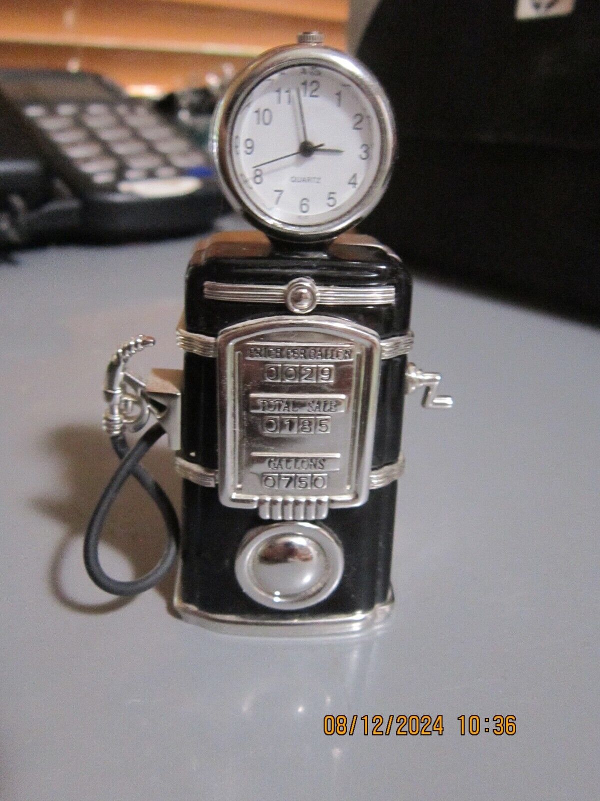 Gas Pump Desk Clock, Please Read Listing, No Returns