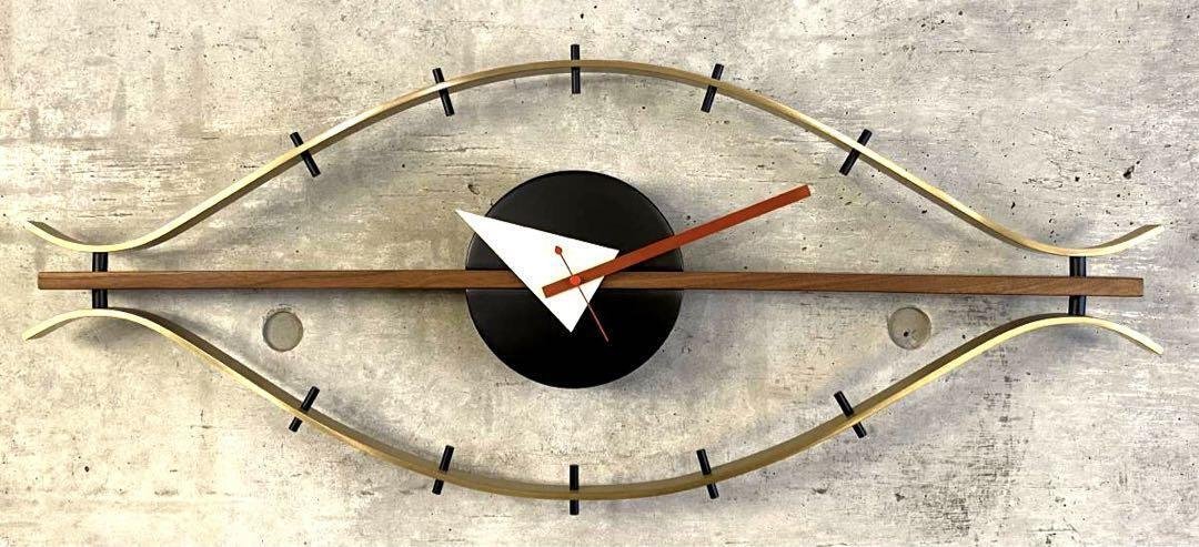 George Nelson Eye Clock Wall Clock Reproduct W76cm H33cm