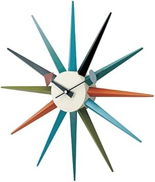 GEORGE NELSON SUNBURST CLOCK George Nelson Sunburst Clock GN396C Multi 51910073