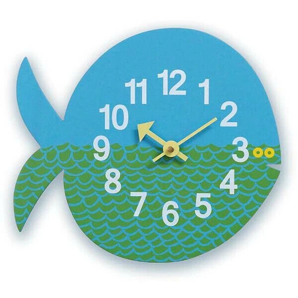 George Nelson Wall Clock Zoo Timer Clock Fish GN902 W289xH250mm 11.4x9.8" Japan