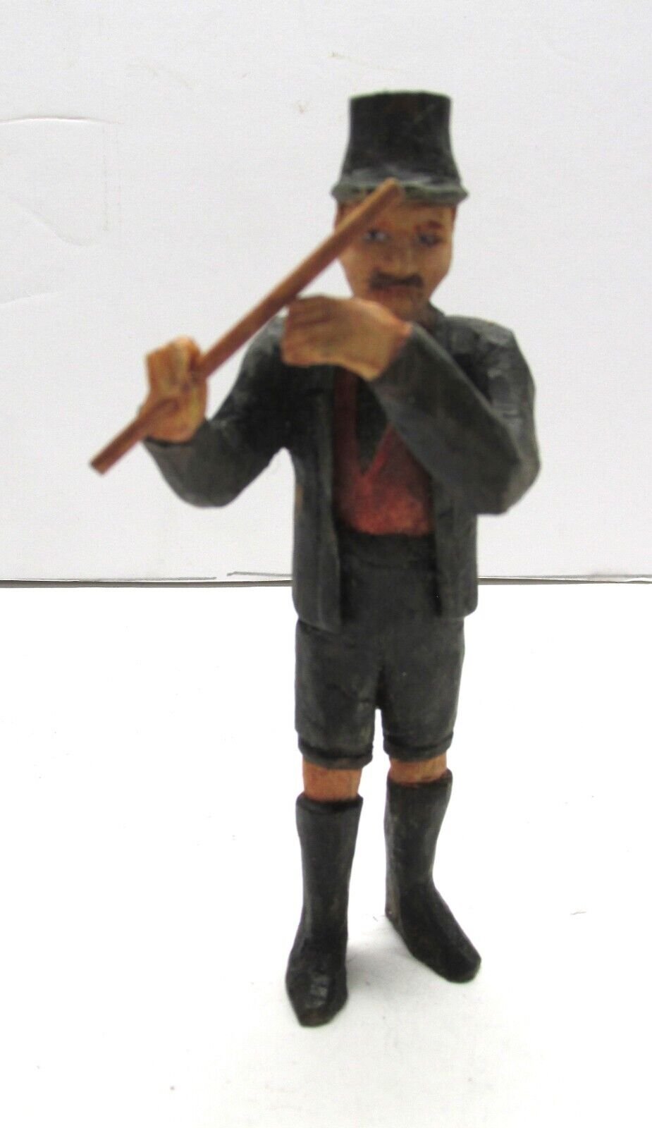 GERMAN HAND CARVED MAN CAN BE USED IN TRUMPETER WALL CLOCKS