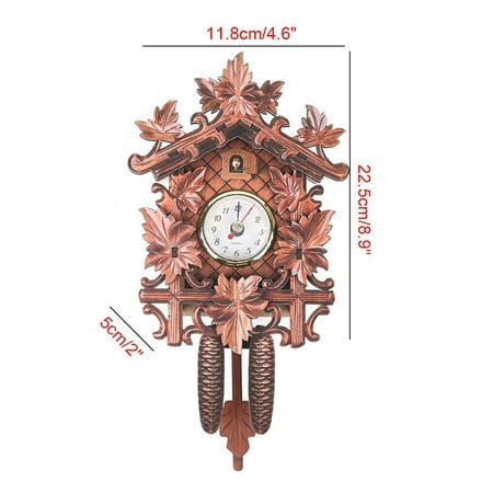Germany Black Forest Clock Wooden Wall Clock with Pendulum New