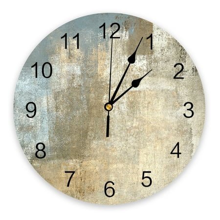 Grey Beige Abstract Art Painting Bedroom Wall Clock Large Modern Kitchen Dinning Round Wall Clocks Living Room Watch Home r