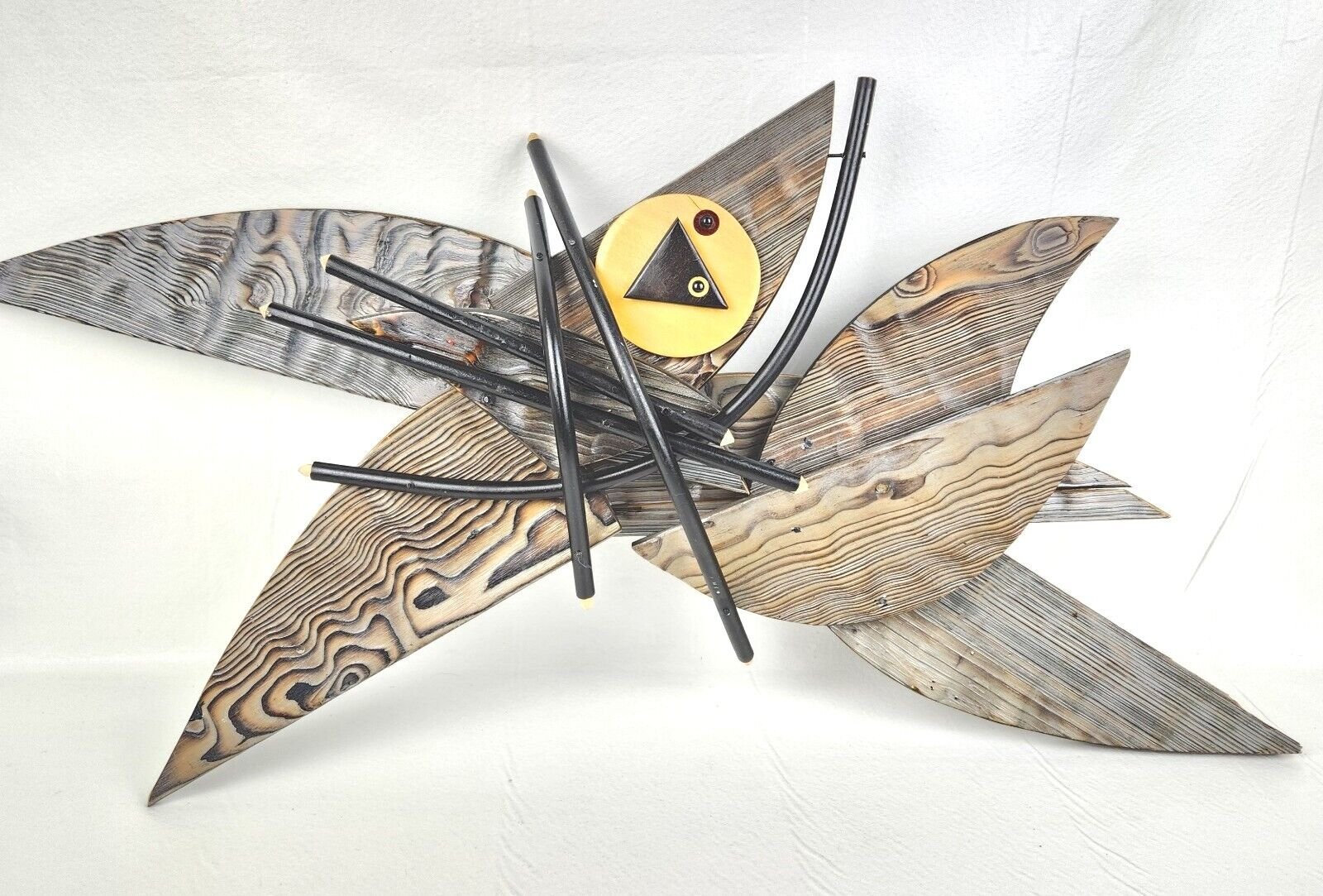 Handmade Wood Art Funky Clock