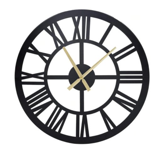 Hawoo 19.5in Roman Numeral Wall Clock