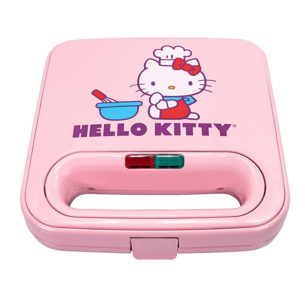 Hello Kitty 900-Watt Pink Double-Square American Waffle Maker