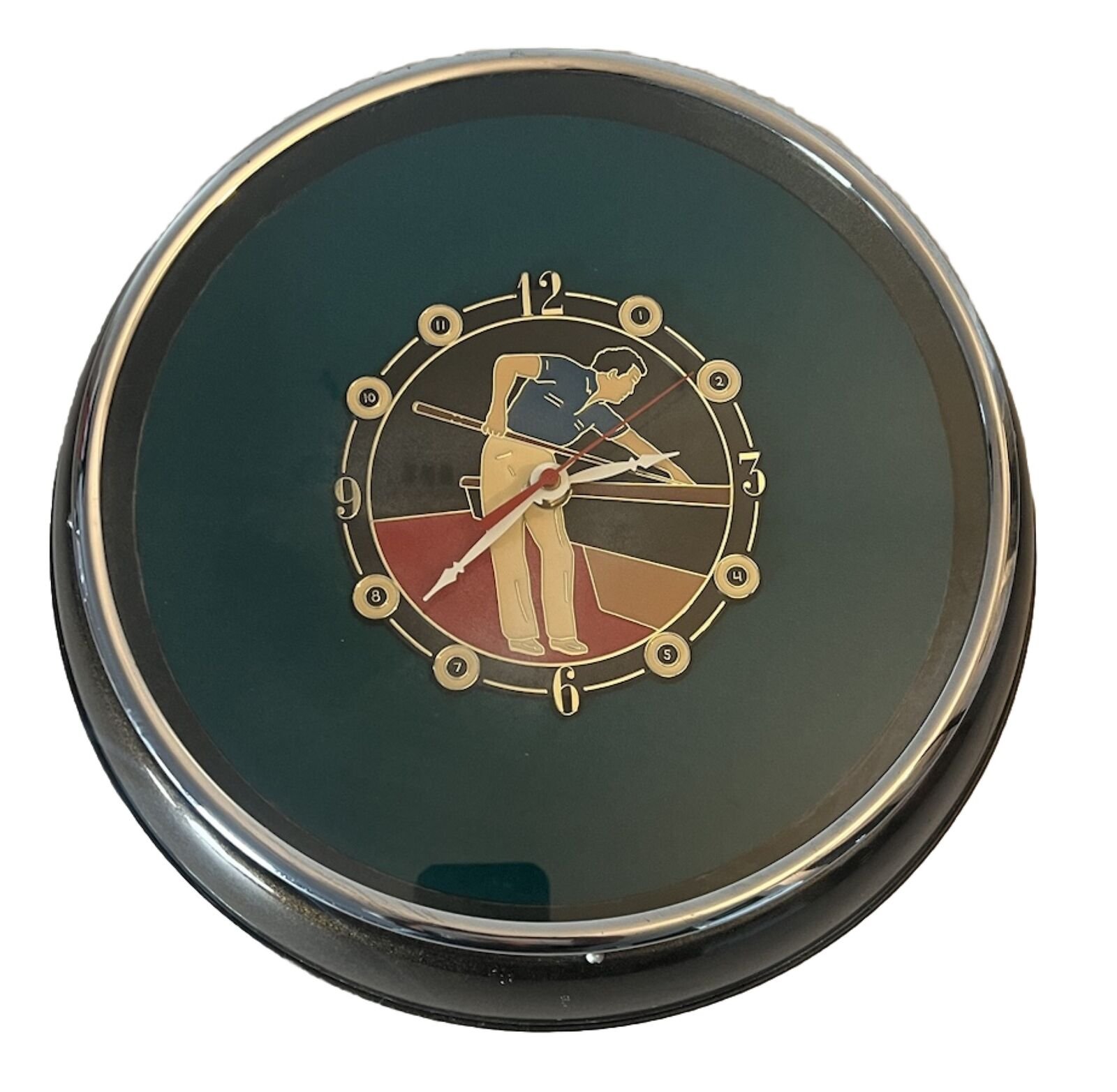 Heritage Billiards Pool Players Clock