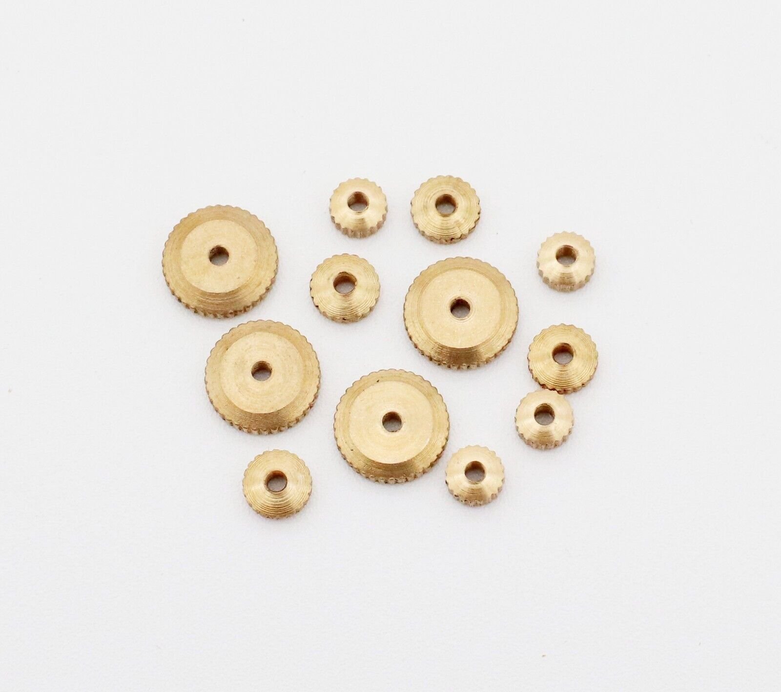 Hermle Clock Hand Nut Assortment 12 Pieces Brass Grandfather Wall Mantel