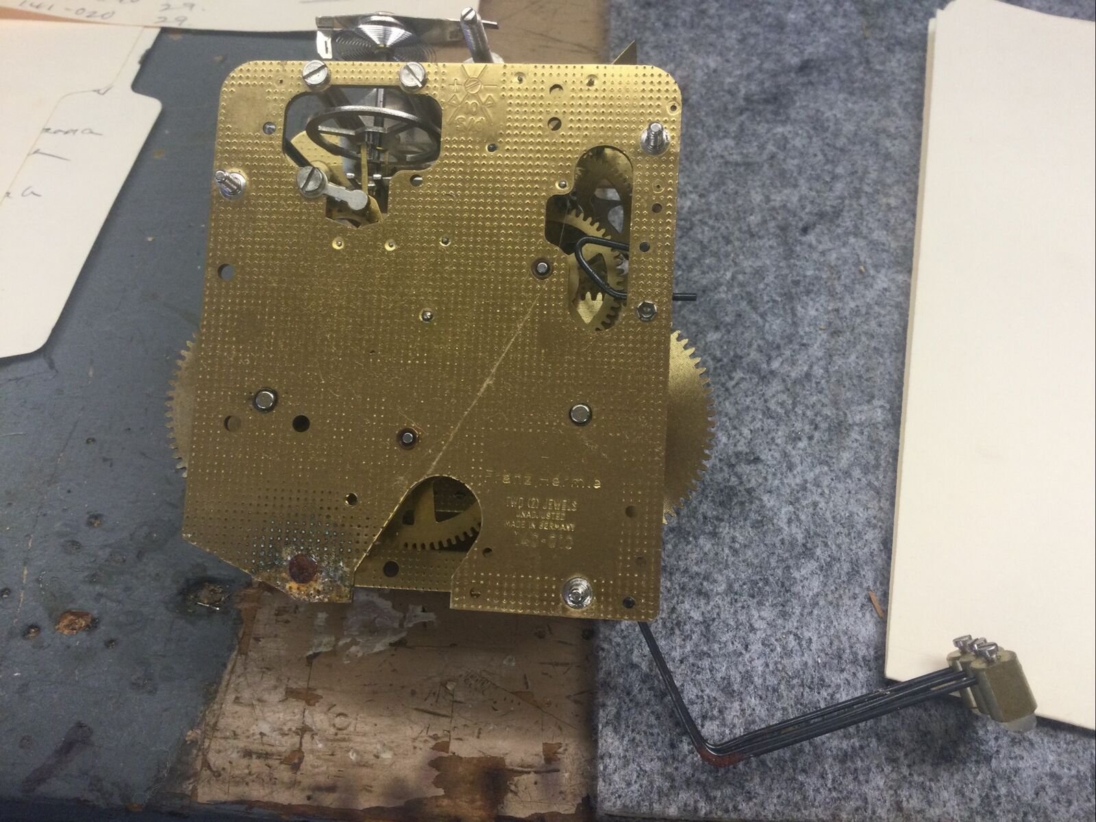 Hermle Mechanical Clock Movement, 140-010