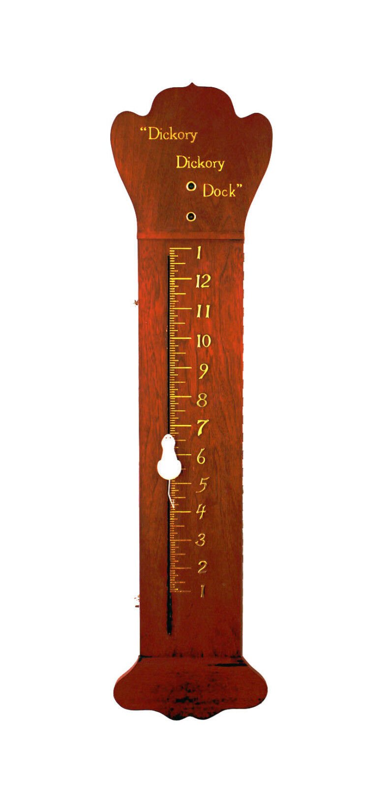 Hickory Dickory Dock Mouse Novelty Wall Clock - The Mouse Reads Time